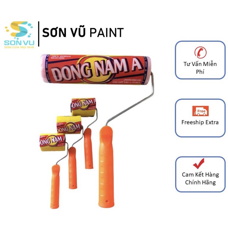 Đông Nam Á - Cọ Lăn Sơn dầu & Epoxy ( Loại 1 tấc, 1.5 tấc, 2.3 tấc) -  Lông siêu mịn - Dễ thi công