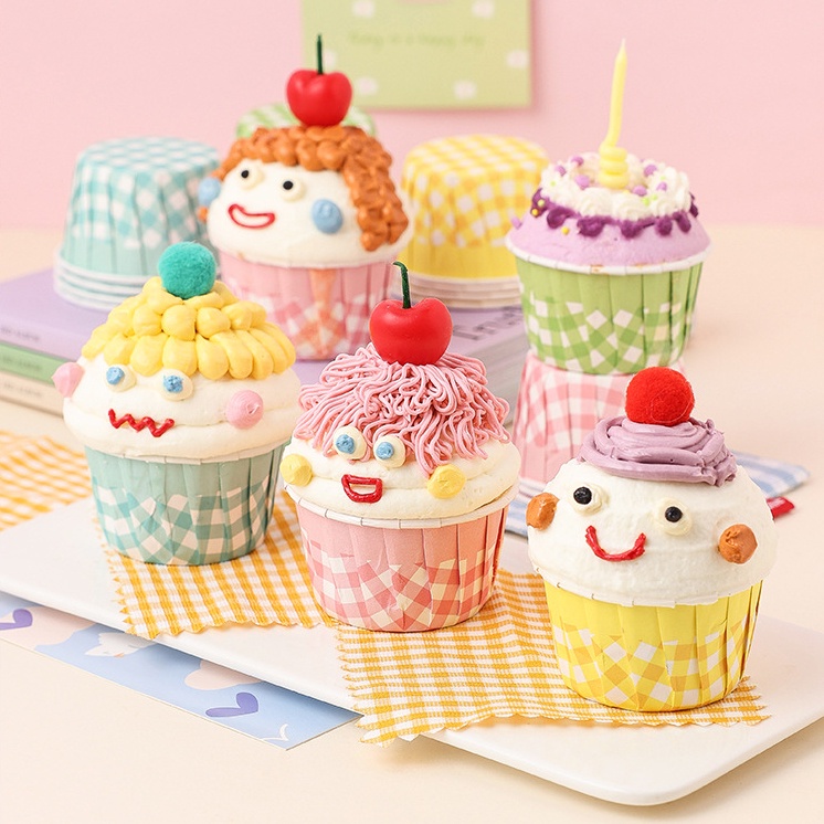Ly Nướng Bánh Xếp Viền 25 cái - Đế Nướng Giấy - Ly Nướng Cupcake GBDB003