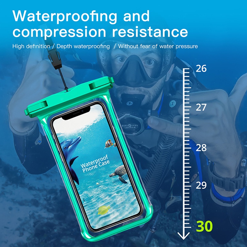 Túi Đựng Điện Thoại Hdoorlink Mềm Trong Suốt Chống Thấm Nước Dành Cho Max 6.7 Inch