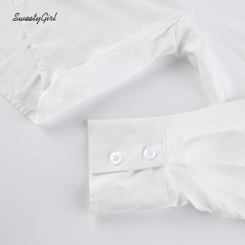 Áo Croptop Tay Dài Cổ Bẻ Cài Nút Màu Trơn 2022 Thời Trang Cho Nữ