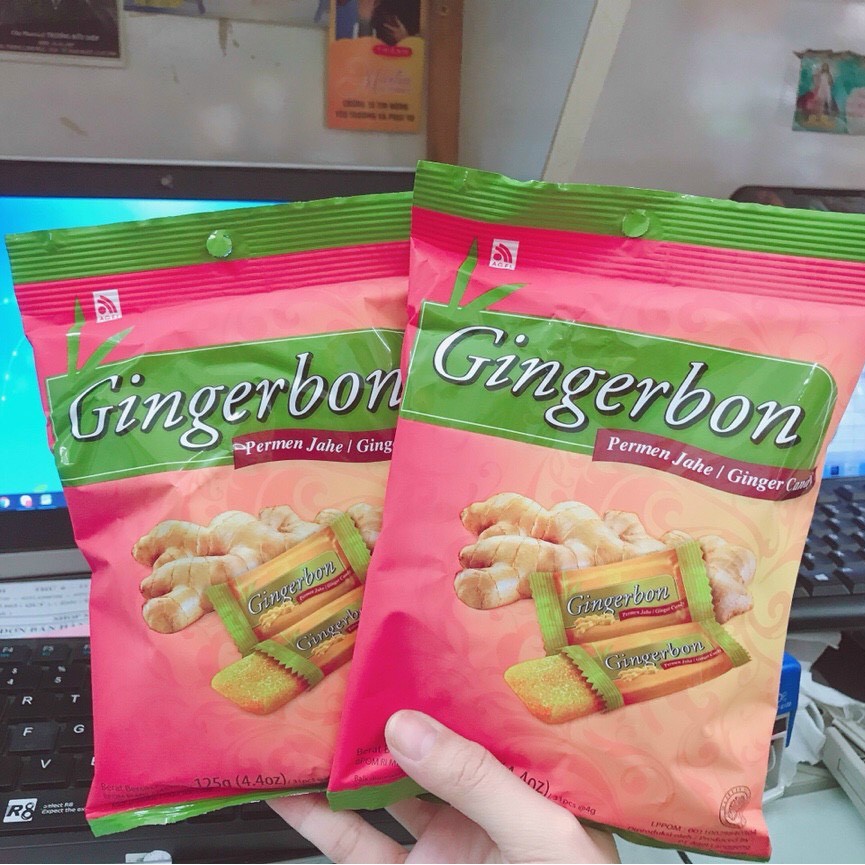 Kẹo gừng dẻo Gingerbon Indonesia Bịch 125g (Date 11/2022)