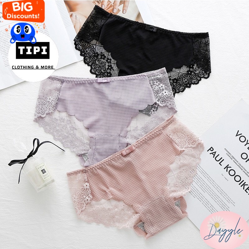 Quần Lót Su Nữ Thun Lạnh Phối Ren Cao Cấp Sexy QL2207