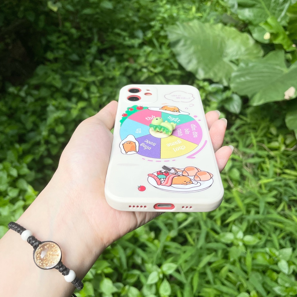 Ốp lưng iphone cạnh vuông bảo vệ camera gắn khủng long nổi xoay ốp iphone 5/5s/6/6plus/7plus/x/xs/promax/12promax bi352