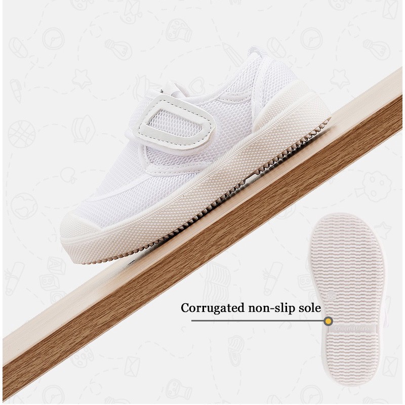 Giày sneaker AYUER đi trong nhà họa tiết Mario thời trang thoải mái cho bé