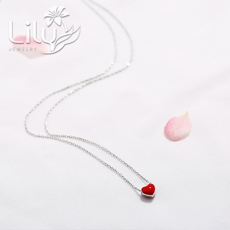 Dây chuyền BK - tim đỏ-DC115