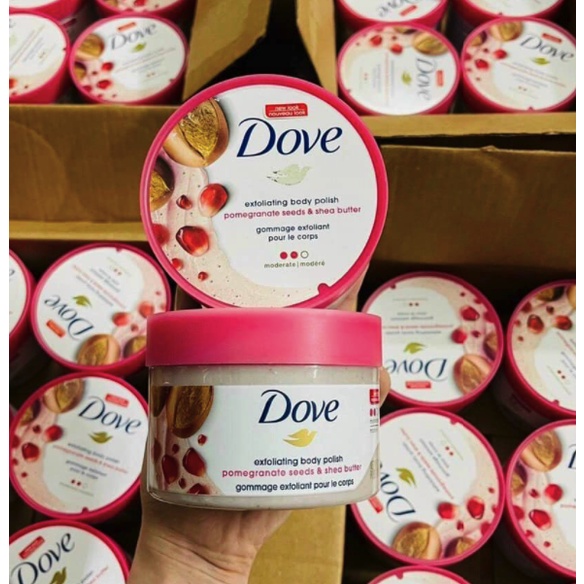 Tẩy da chết Dove mùi lựu bản US (298g)