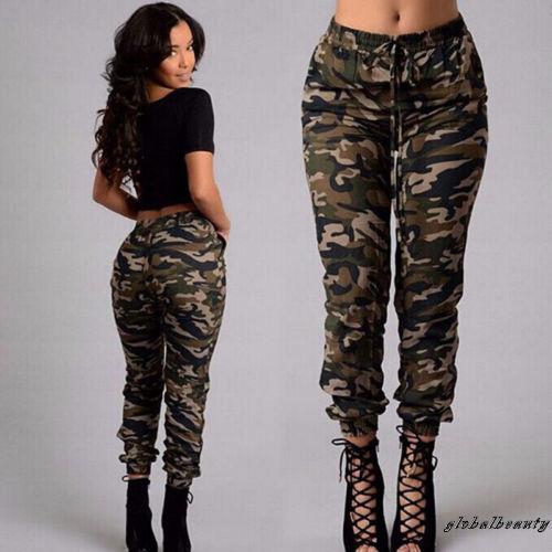 Quần Jogger dáng ôm có túi họa tiết rằn ri cho nữ