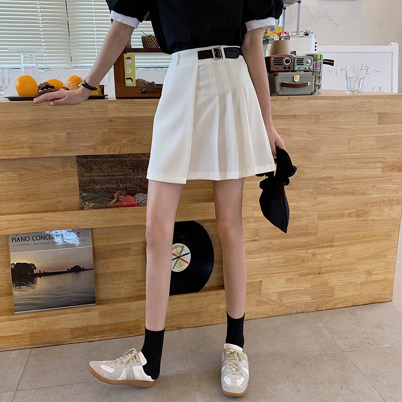 Chân Váy Chữ A Lưng Cao Phong Cách Hàn Quốc Xếp Ly 715 | BigBuy360 - bigbuy360.vn