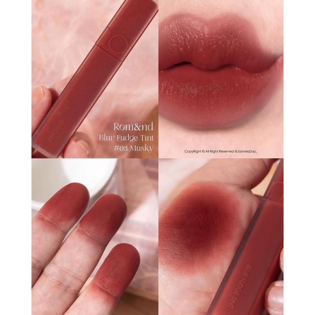 Son Kem Lì Romand Blur Fudge Tint Màu Siêu Mềm Mượt - BONBONCOSMETIC