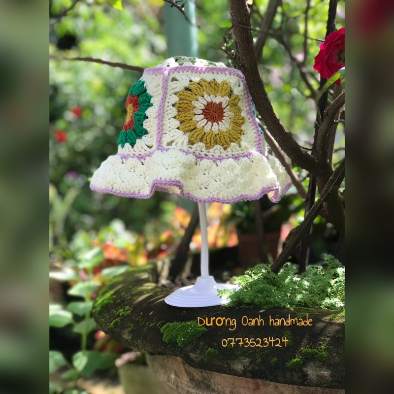 Nón len handmade ráp ô cho người lớn và trẻ em
