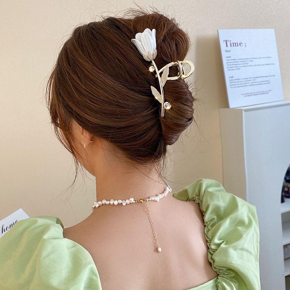 Kẹp Tóc Hình Hoa Tulip / Cá Mập Dễ Thương Cho Nữ