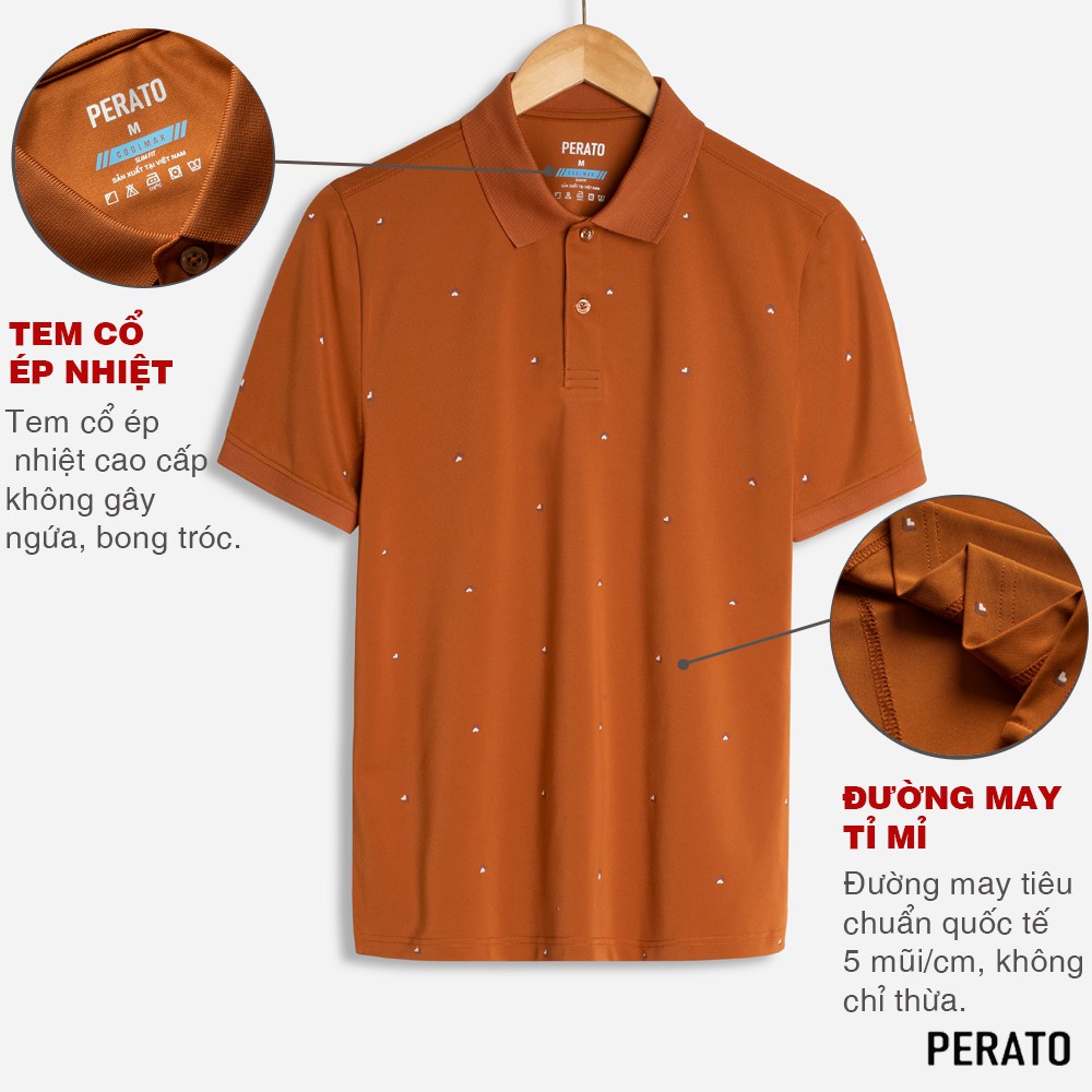[MUA 2 GIẢM 20K] Áo Thun Polo Nam Có Cổ Ngắn Tay PERATO, Chất Siêu Mát, In Hình Trẻ Trung, Lịch Lãm | BigBuy360 - bigbuy360.vn
