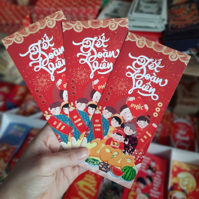 [Big sale]1000 bao lì xì tết siêu đẹp cao cấp (được chọn mẫu + free túi kiếng)