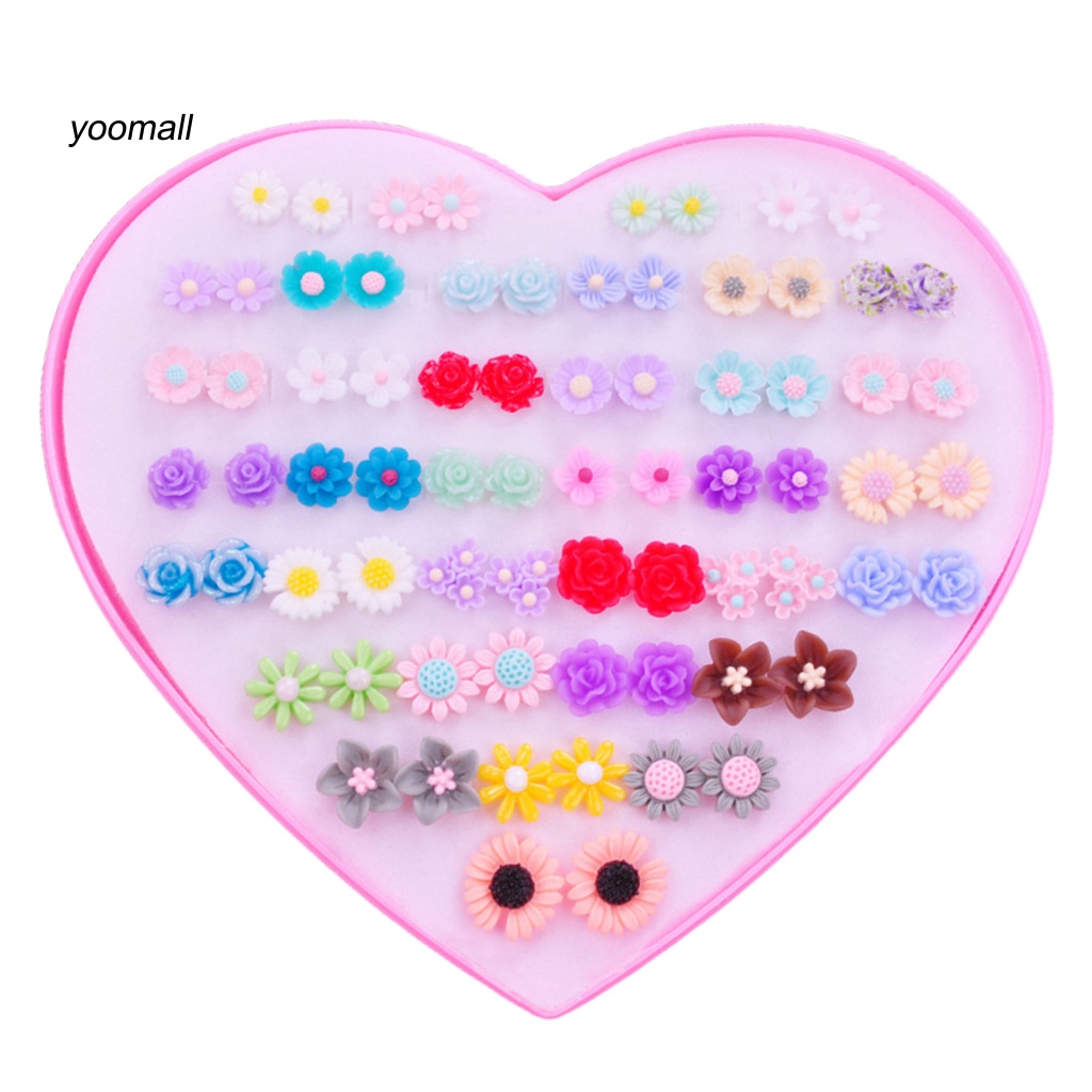 Set 36 Đôi Khuyên Tai Hình Động Vật Lấp Lánh