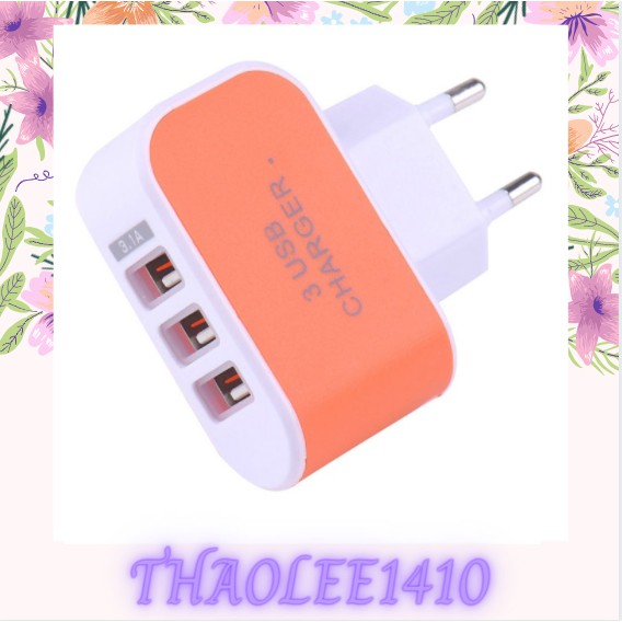 Bộ củ sạc 3 cổng USB 3.1A - Cốc sạc 3 cổng USB tiện lợi cho các thiết bị di động, máy tính bảng