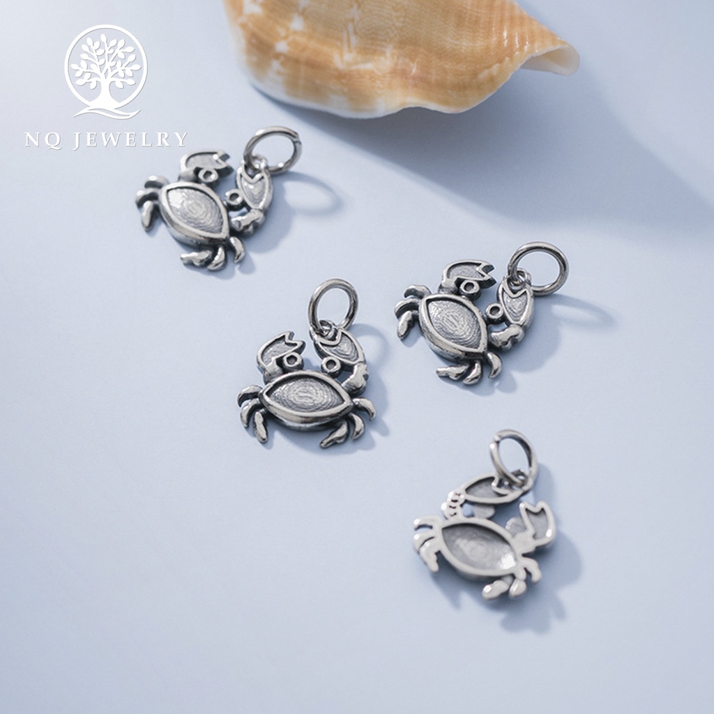 Charm bạc hình con cua treo - NQ Jewelry