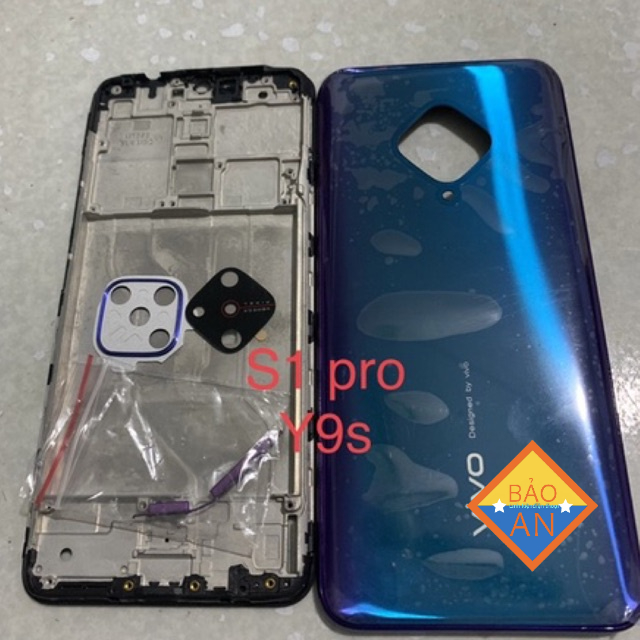 Bộ vỏ vivo S1pro / Y9S (gồn lưng,sườn,phím,kính cam)