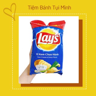 (Bim Bim) Bánh Snack Khoai Tây Lays Vị Kem Hành Chua