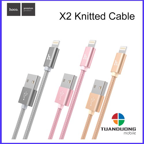 Cáp Hoco X2 - Dài1M / Dài 2M - Sạc Nhanh Iphone Ipad - Chính Hãng