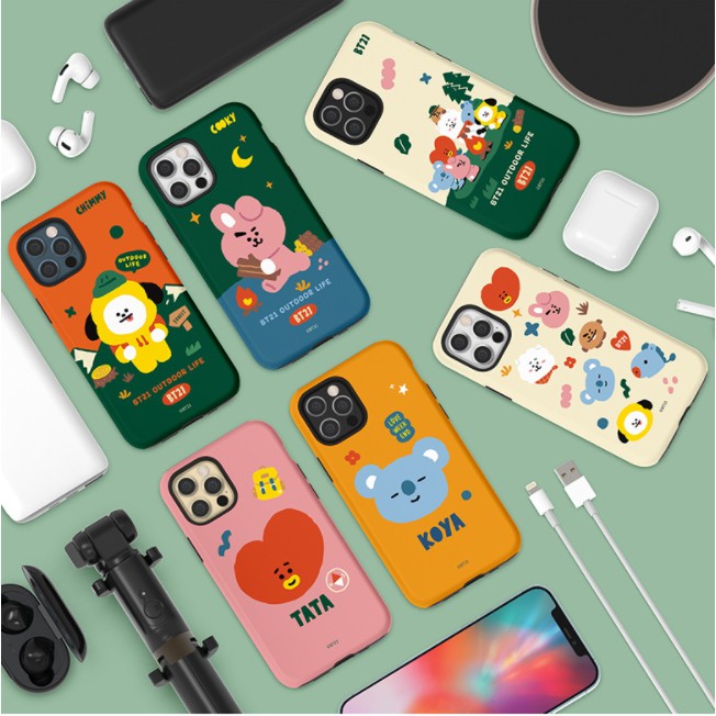 Ốp Lưng HọA TiếT HoạT HìNh bt21 adventure Cho galaxy s23 s22 s21 s21ultra s20 s10 s9 note20 note10 note9