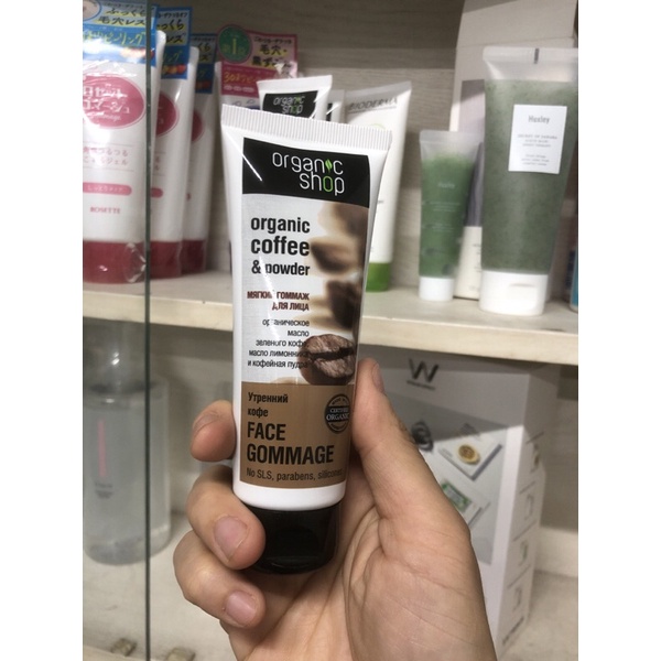 Tẩy da chết mặt Organic shop