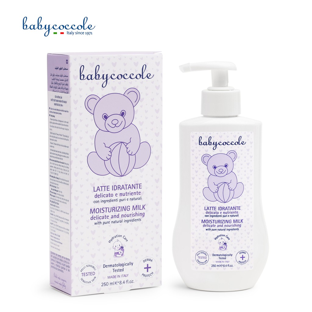 Combo Sữa Tắm Gội 250ml + Phấn Rôm Nước 125ml + Sữa Dưỡng ẩm 250ml cho bé Babycoccole 0M+