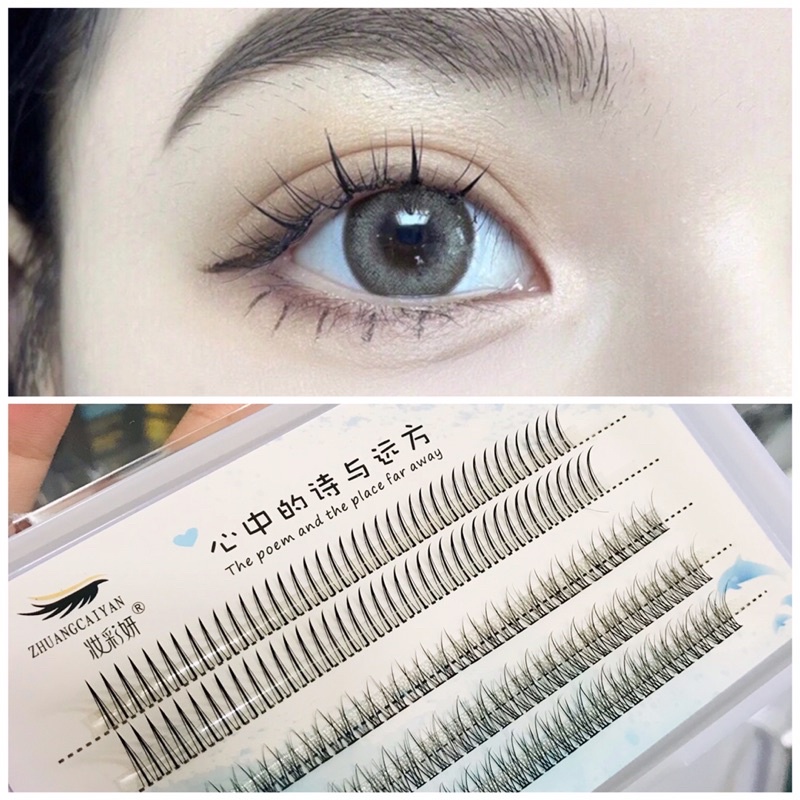 Lông Mi Giả Tự Nối Nhiều Kiểu Mi Chùm + Mi Chữ A Cao Cấp