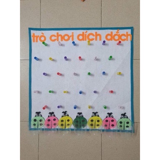 Đồ chơi góc vận động mầm non - Trò chơi dích dắch bằng nỉ