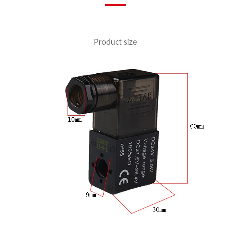 Van điện từ khí nén CNZG DC12V DC24V AC110V AC220V 4V210-08 2V025 chuyên dụng