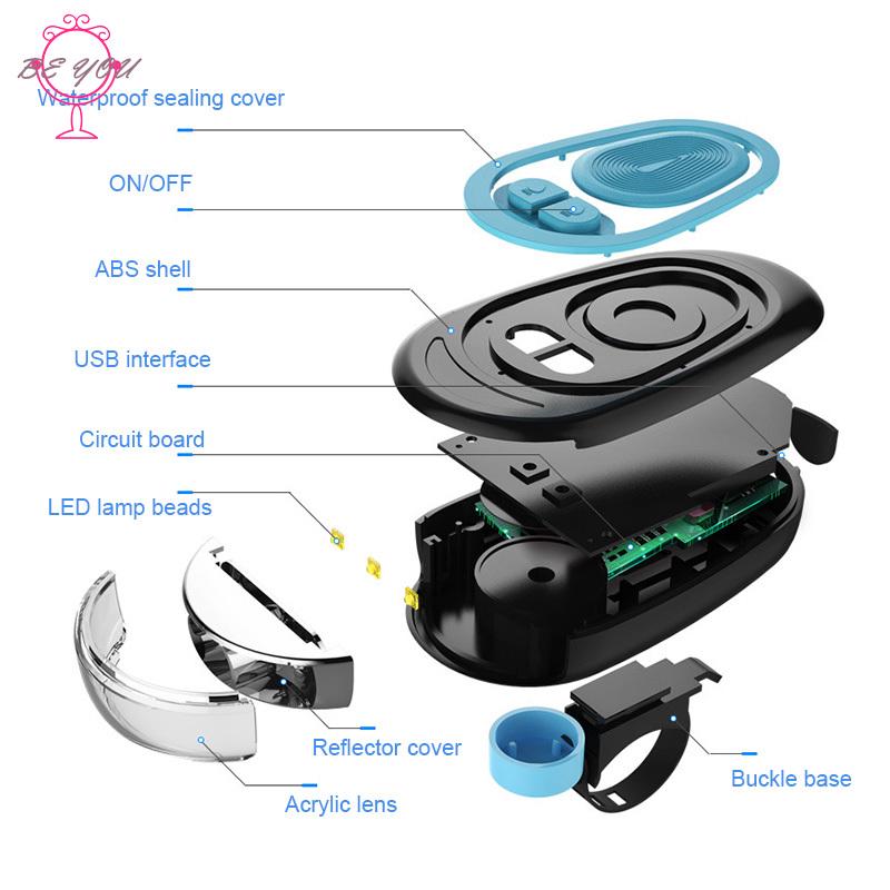 Đèn Pha Xe Đạp Có Cổng Sạc Usb Đa Năng
