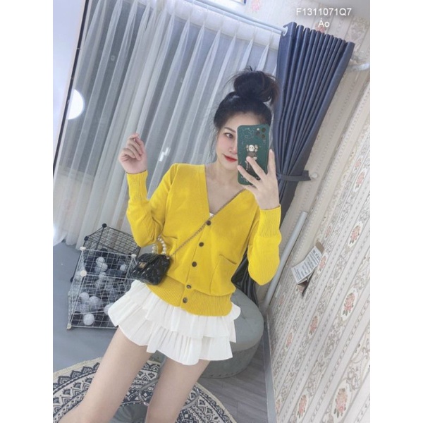 Áo khoác cadigan dệt kim có túi🥰🥰Hàng QC mịn đẹp&lt;br&gt;Form &lt; 57kg