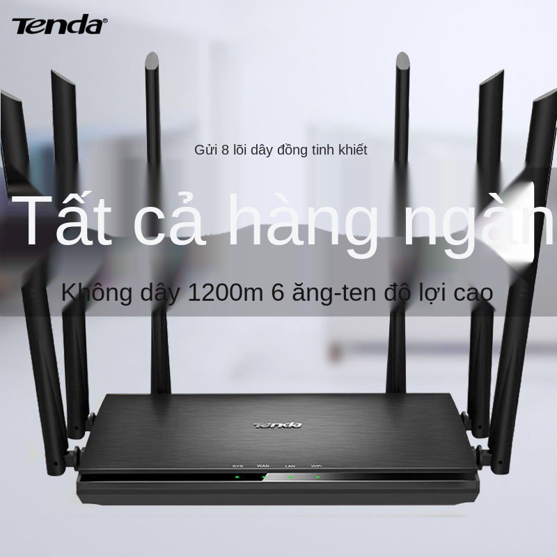 [Official authentic] Bộ định tuyến không dây xuyên tường Tenda AC1206 cổng Gigabit wifi di động 5g