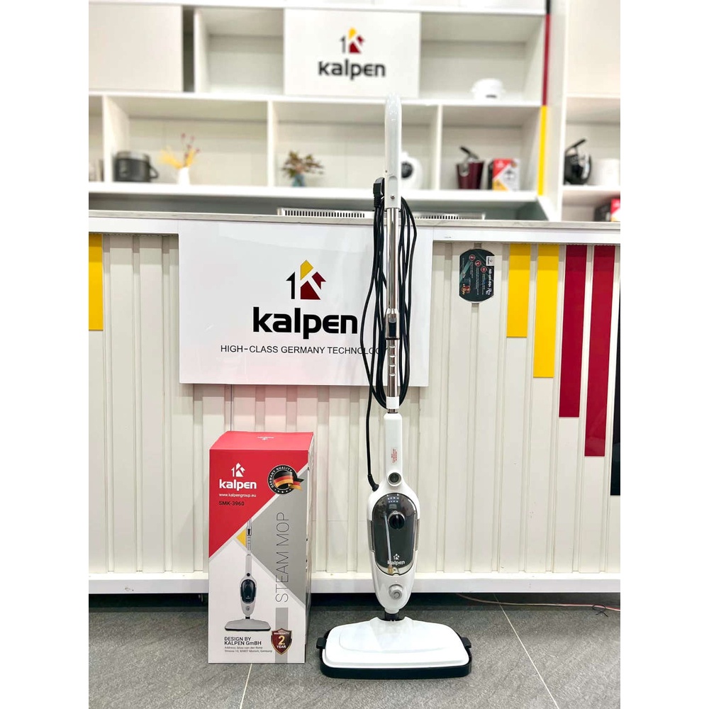 Cây lau nhà diệt khuẩn bằng hơi nước nóng siêu nhiệt Kalpen SMK-3960 công nghệ Đức, bảo hành 2 năm