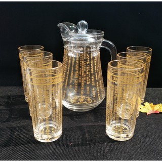 Bình Nước Chú Đại Bi 1300ML Màu Vàng - Pháp Bảo Phật Giáo Mật Tông - Đồ Thờ Cúng - Bình Thuỷ Tinh