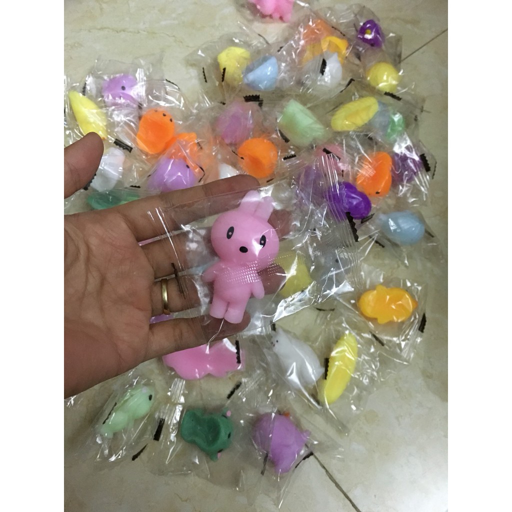 Sét 10 squishy mochi hình thú siêu dễ thương