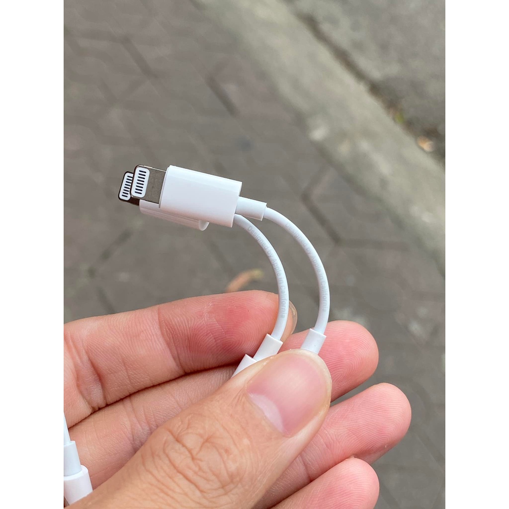 Jack chuyển tai nghe Lighning sang 3.5 chuẩn bóc máy, Hỗ trợ mic đàm thoại, âm thanh chất lượng cao