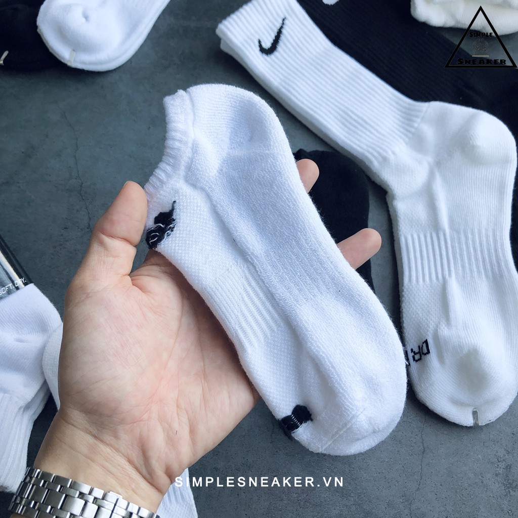 Tất Nike Cổ Thấp Dri-Fit 🔴FREESHIP🔴 Vớ Nike Unisex Chính Hãng - Chất Cotton Chơi Thể Thao Thấm Hút Mồ Hôi-Chống Hôi Chân