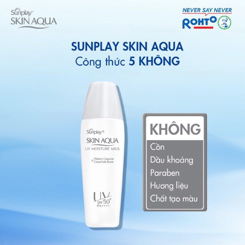 Kem chống nắng dưỡng ẩm hàng ngày Sunplay Skin Aqua UV Moisture Milk 30g hoặc 70g tặng ngay kem rửa mặt Hadalabo 25g