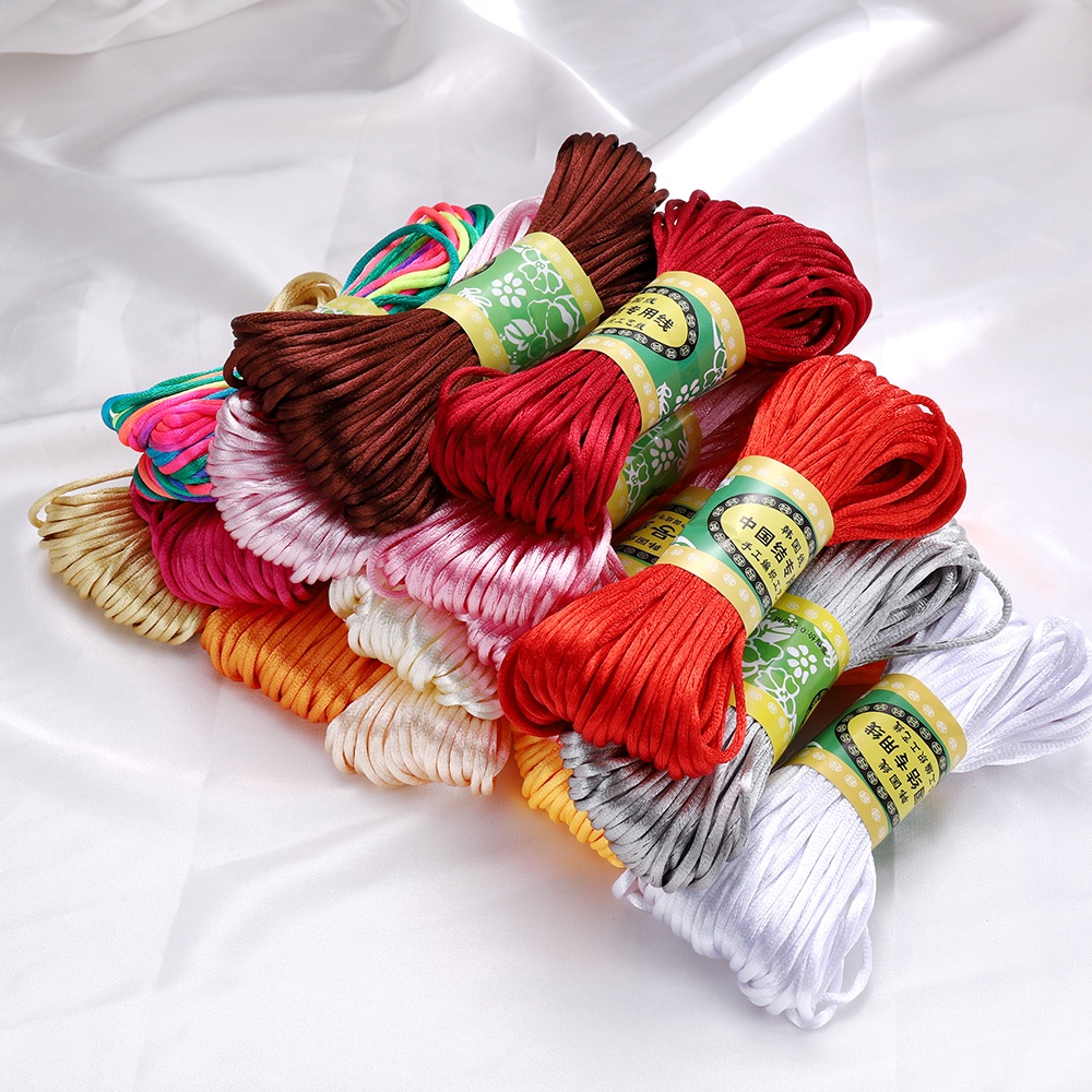 Tép sợi chỉ ST.KUNKKA cotton trơn nhiều màu sắc tùy chọn 20m dành cho làm đồ dệt may trang sức thủ công DIY