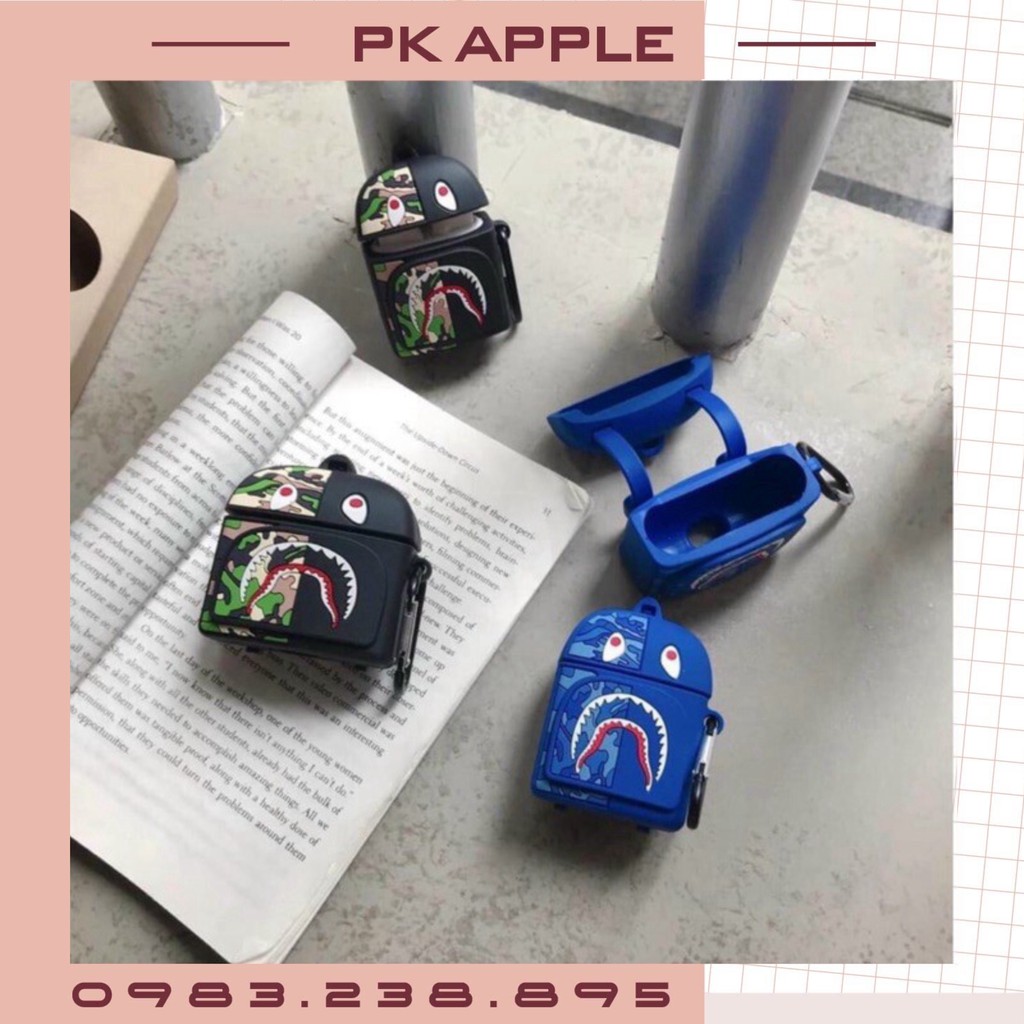 Case airpod bape dằn di