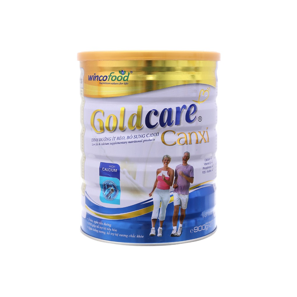 (hsd mới nhất)Sữa bột Goldcare dưỡng chất ít béo, bổ sung Canxi 900g