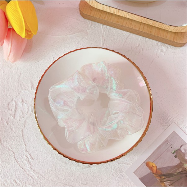 CỘT TÓC SCRUNCHIES MÀU HOLOGRAM