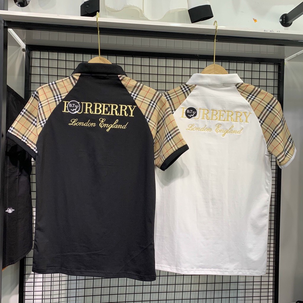 Áo thun nam cổ bẻ_Áo thun thêu logo(chất liệu thun cotton 100%) | BigBuy360 - bigbuy360.vn