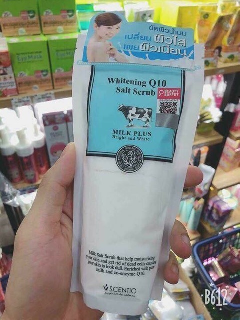 MUỐI TẨY TẾ BÀO CHẾT TOÀN THÂN SỮA BÒ WHITENING Q10 SALT SCRUB