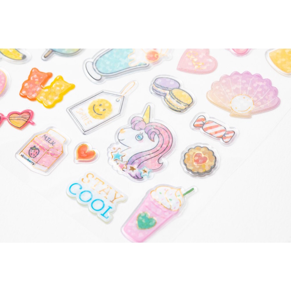 Miếng Dán Sticker ARTBOX Hàn Quốc Bằng PVC Hình Kem Bánh Ngọt Lấp Lánh