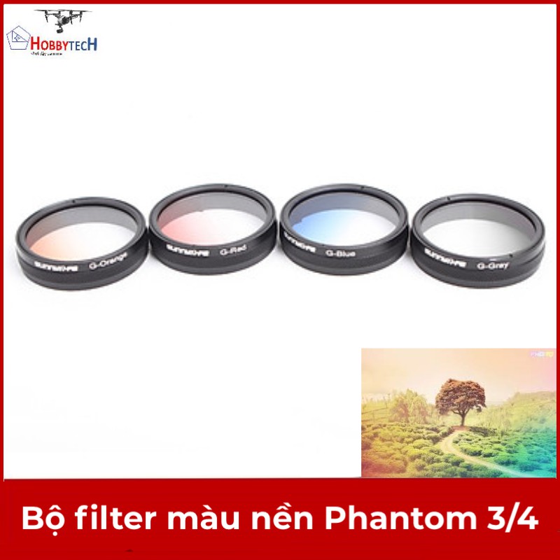 Filter màu nền Phantom 3/4 - phụ kiện flycam DJI Phantom 3/4 - chính hãng sunnylife - giúp cân bằng lại hệ màu.