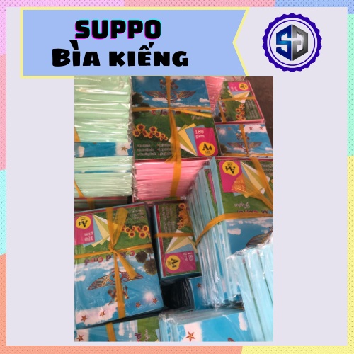 Bìa thái A4 đủ màu định lượng 180gsm bìa cứng 100 tờ/ xấp
