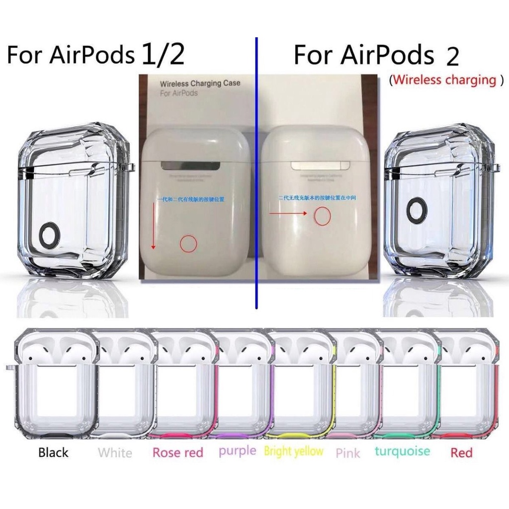 Vỏ bọc mềm 8 màu sắc + dây đeo thích hợp cho hộp sạc tai nghe AIrPods Pro AIrPods 1/2/3 AIrPods 3