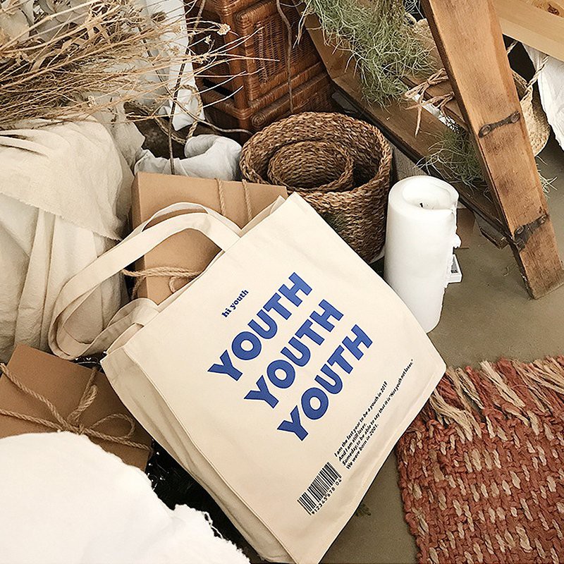 Túi tote vải canvas nữ đi học thời trang cá tính form vuông, túi vải có khóa miệng phong cách Hàn Quốc đi làm đi chơi