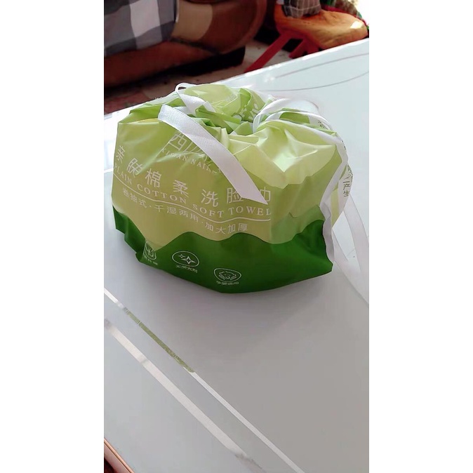 Khăn Mặt Khô Đa Năng dùng 1 lần 100% bông tự nhiên lau mặt lau khô, lau ướt